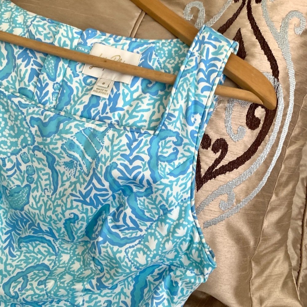 Lilly Pulitzer The Lilly Shift Dress *Goombay Grooves* Resort White - Picture 8 of 15